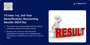 TS Inter 1st, 2nd Year Reverification, Recounting Results 2024 Declared; Get Direct Link Here